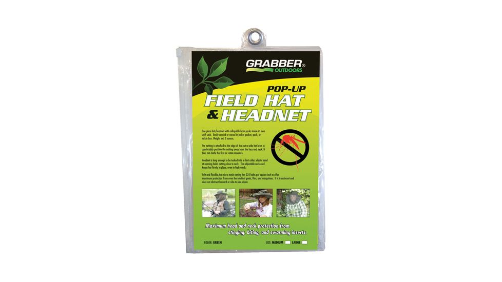 Grabber Pop Up Hat/head Net Md Green 67300-GHNM