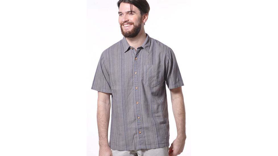 Gramicci Humboldt Organic Button Down Shirt - Men's-Charcoal Grey-X-Large