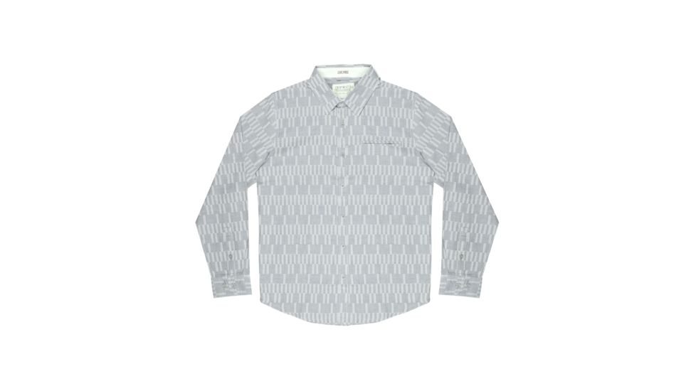 Gramicci Ladder Stripe Long Sleeve Shirt - Mens-Dusty Olive-Large