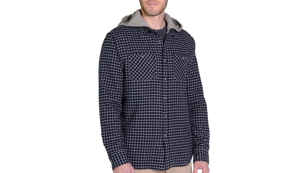 Gramicci Murphy Hooded Flannel Shirt Jacket - Men's-New Navy-Large
