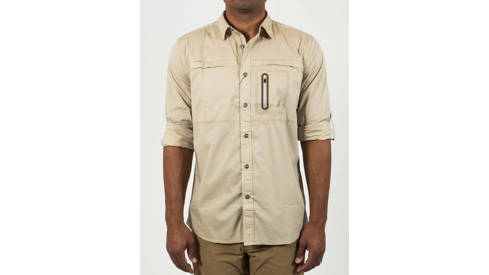 Gramicci No-Squito Long Sleeve Shirt - Mens-True Khaki-Small