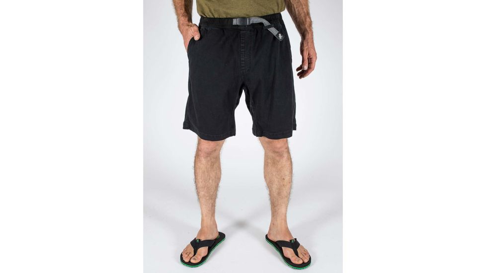 Gramicci Original G Mens Short 2.0 Heather Grey Belt, Black, Small, M-1275-ONOBLK-SM