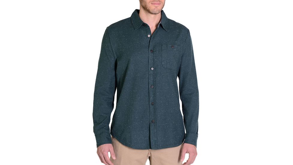 Gramicci Riverbend Long Sleeve Flannel Shirt - Men's-Garden Green-Small
