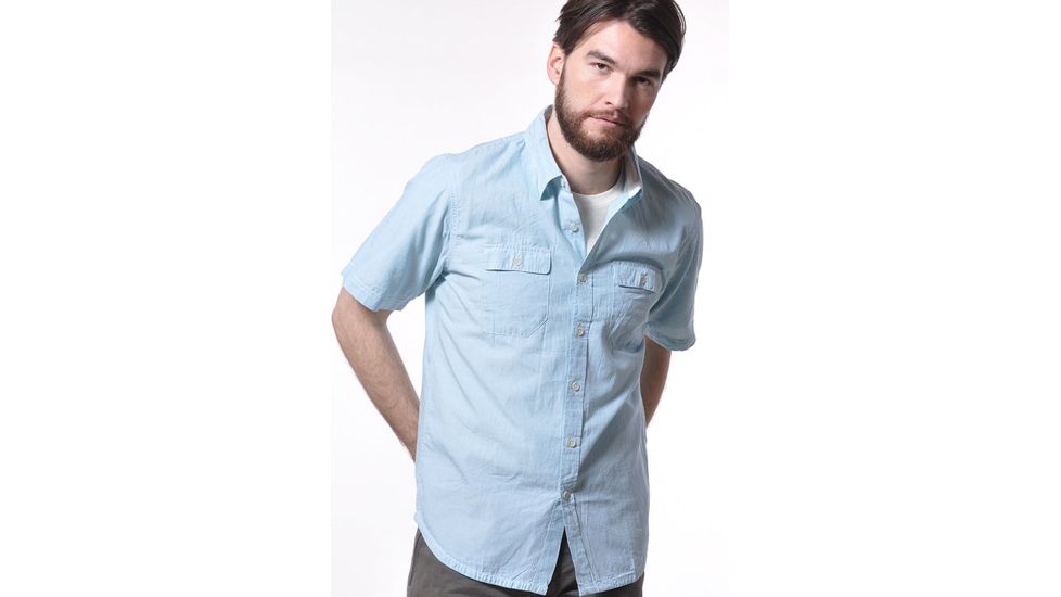 Gramicci Scout Short Sleeve - Men's-Light Turquoise-Medium