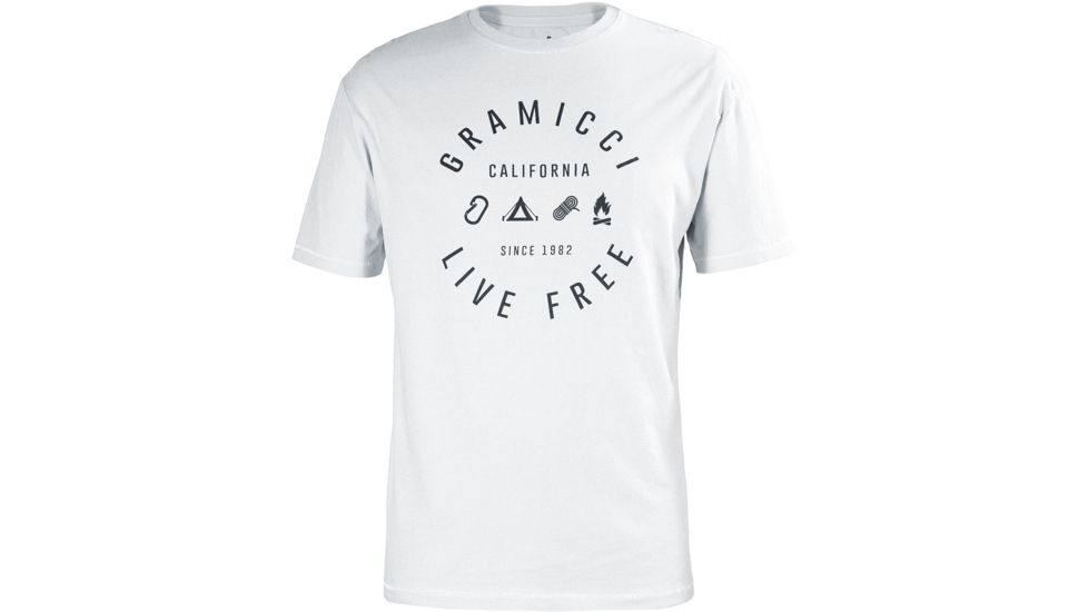 Gramicci Short Sleeve Glamp Free Tee - Men's-White-Small