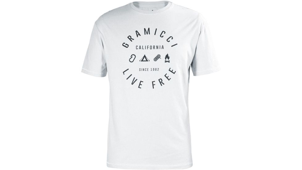 Gramicci Short Sleeve Glamp Free Tee - Men's-White-Small
