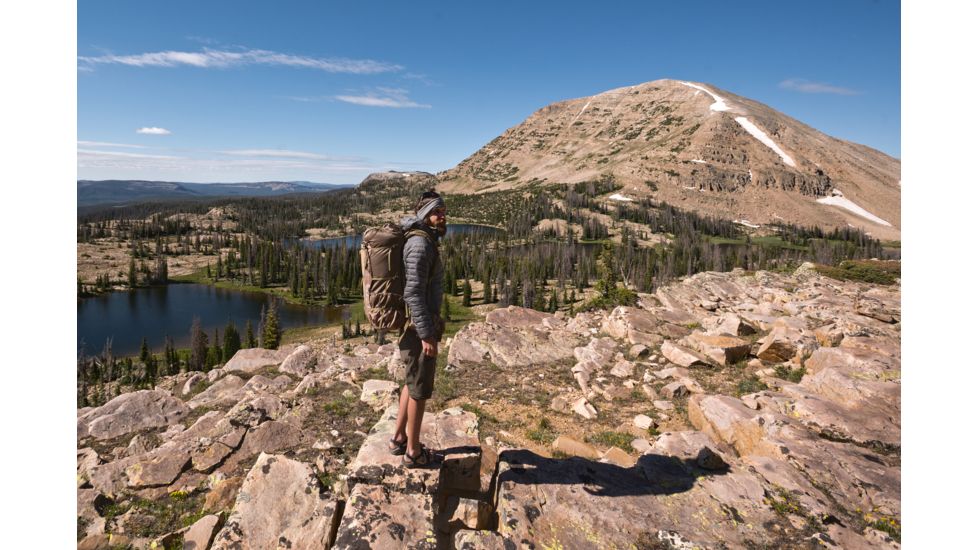 Granite Gear Blaze 60 Backpack - Mens, Clay/Brown Gingham/Walleye, Short, 5000025-7007