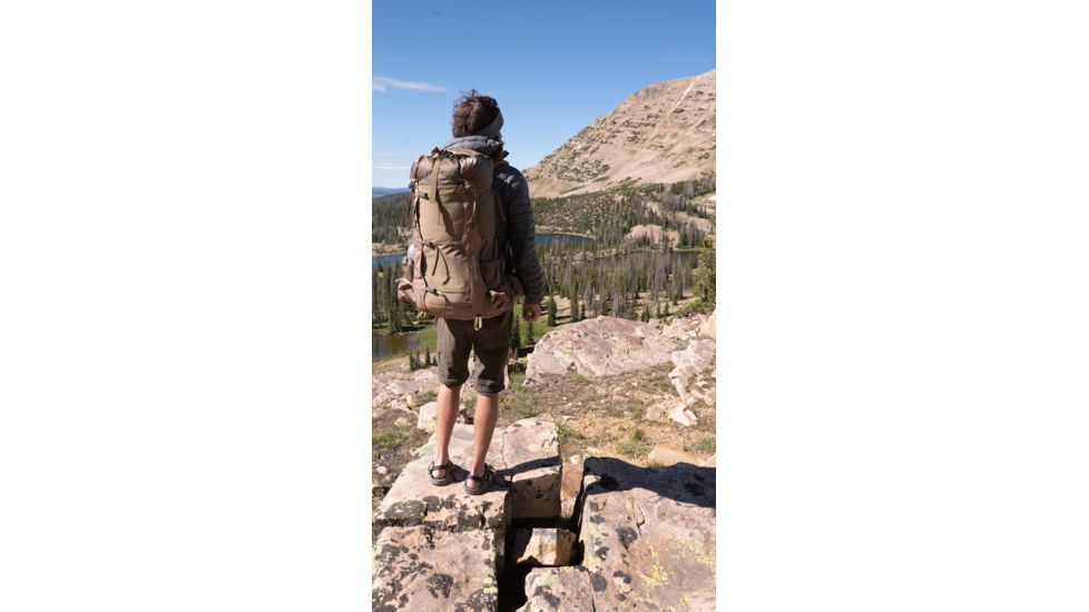 Granite Gear Blaze 60 Backpack - Mens, Clay/Brown Gingham/Walleye, Short, 5000025-7007