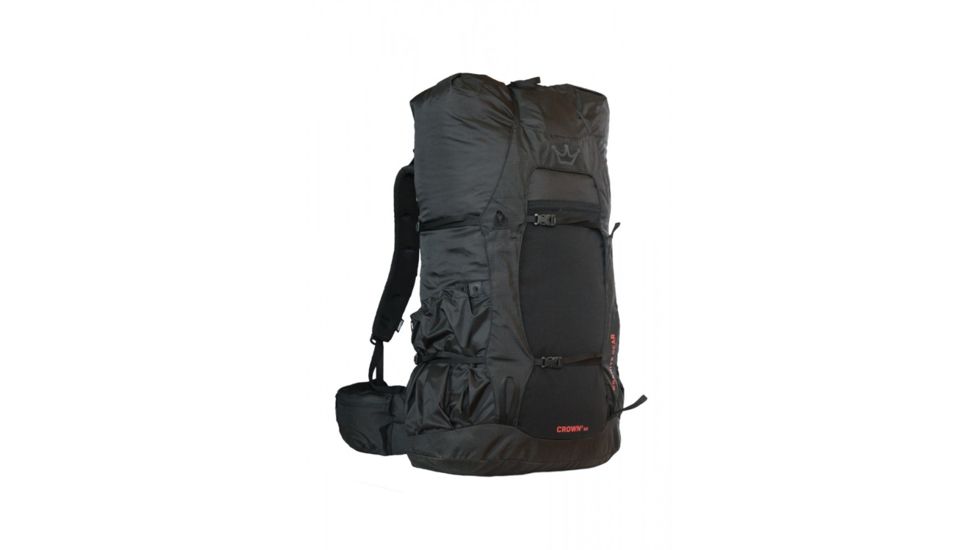 Granite Gear Crown2 60L Backpack, Regular, Black/Red Rock, 5000008-0001