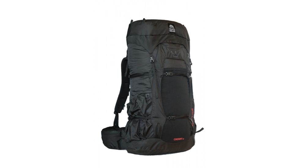 Granite Gear Crown2 60L Backpack, Regular, Black/Red Rock, 5000008-0001