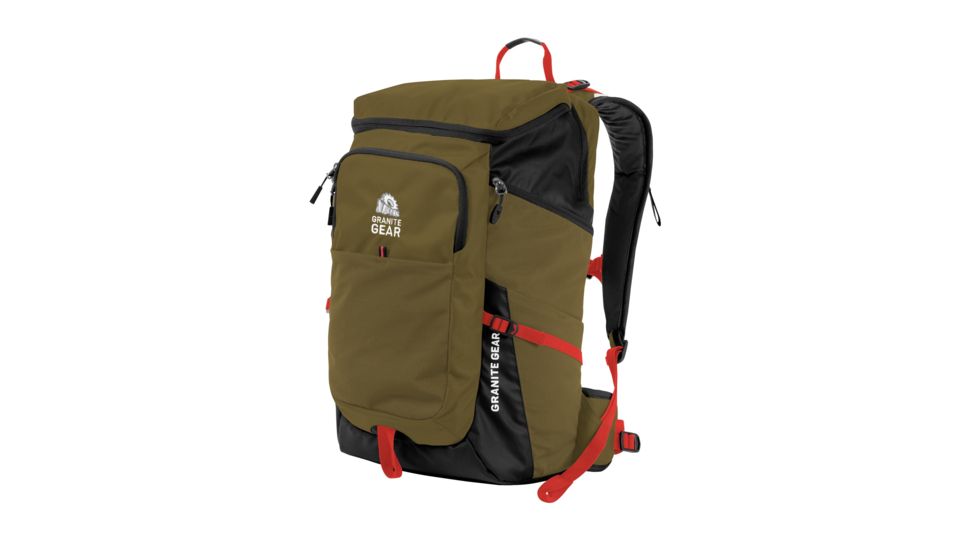 Granite Gear Verendrye Backpack, Highland Peat/Black/Ember Orange, 35 Liters 1000046-4014