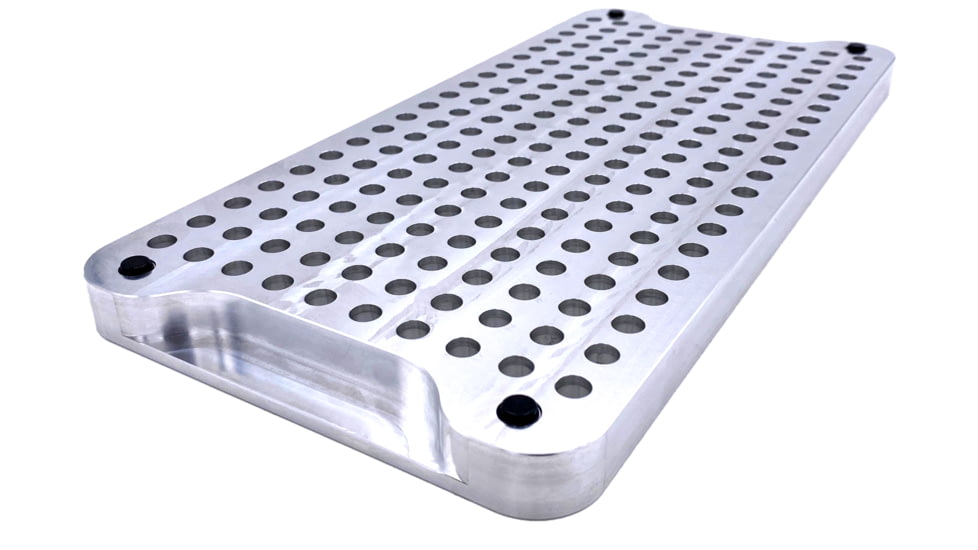 Gray Ops CNC 200 Round Reloading Block - Magnum/.540 Bolt Face, Silver, GO-200BLMAG