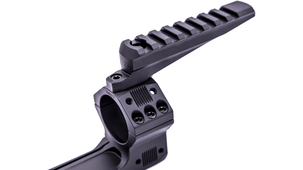 Gray Ops CNC Accessory Pic Rail - Long, Black, GO-PICLONG