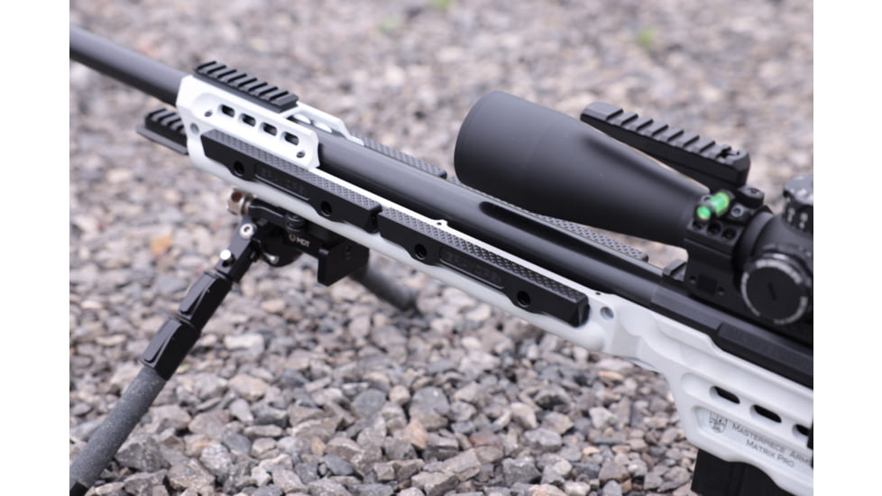 Gray Ops CNC Aluminum MPA BA Comp/Hybrid XL Rail, Black, GO-SRAXL-BA/HYBR