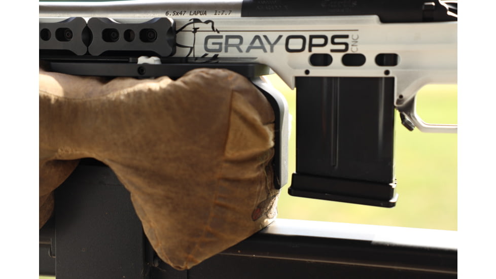 Gray Ops CNC Bag Stop - Mini Plate, Black, GO-BSTOPMINI