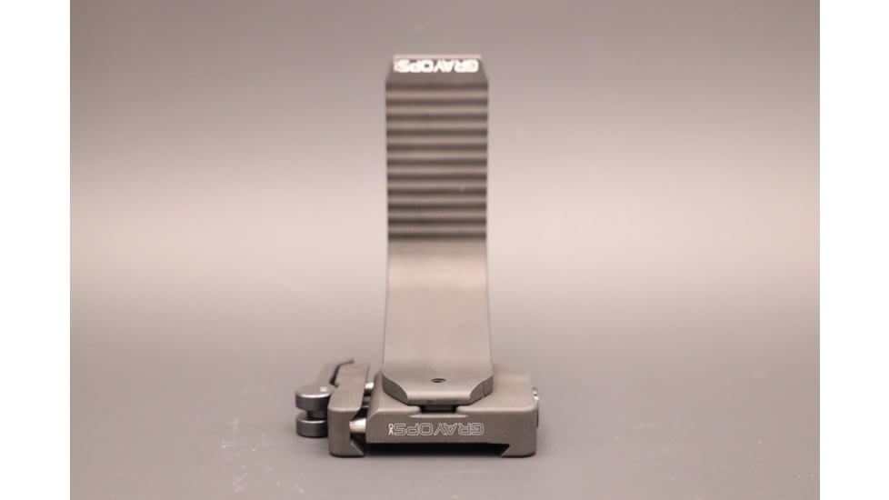 Gray Ops CNC Bag Stop - Quick Detach, Black, GO-BSTOPQD