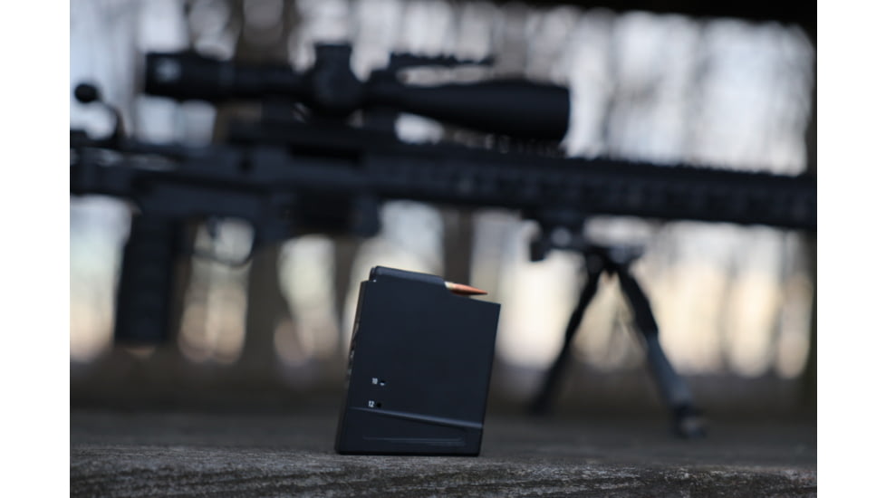 Gray Ops CNC BR/AW 10 Rounds Rifle Magazine, Black, 10, GO-AWBR10