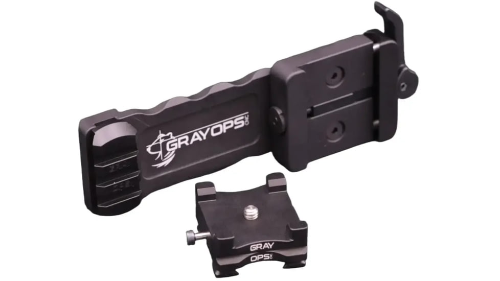 Gray Ops CNC Garmin Mount Kit + Arca, Black, GO-GARKITARCA