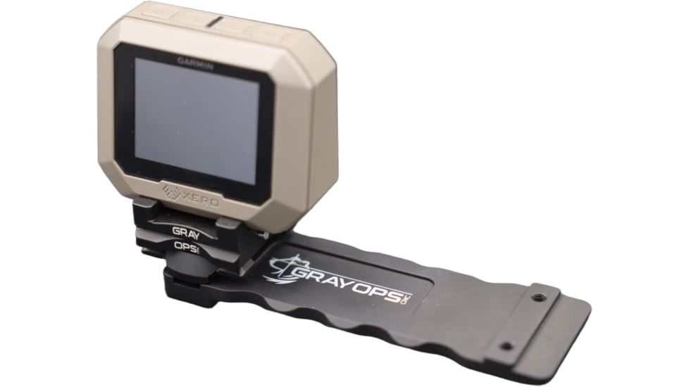 Gray Ops CNC Garmin Mount Kit + Arca, Black, GO-GARKITARCA
