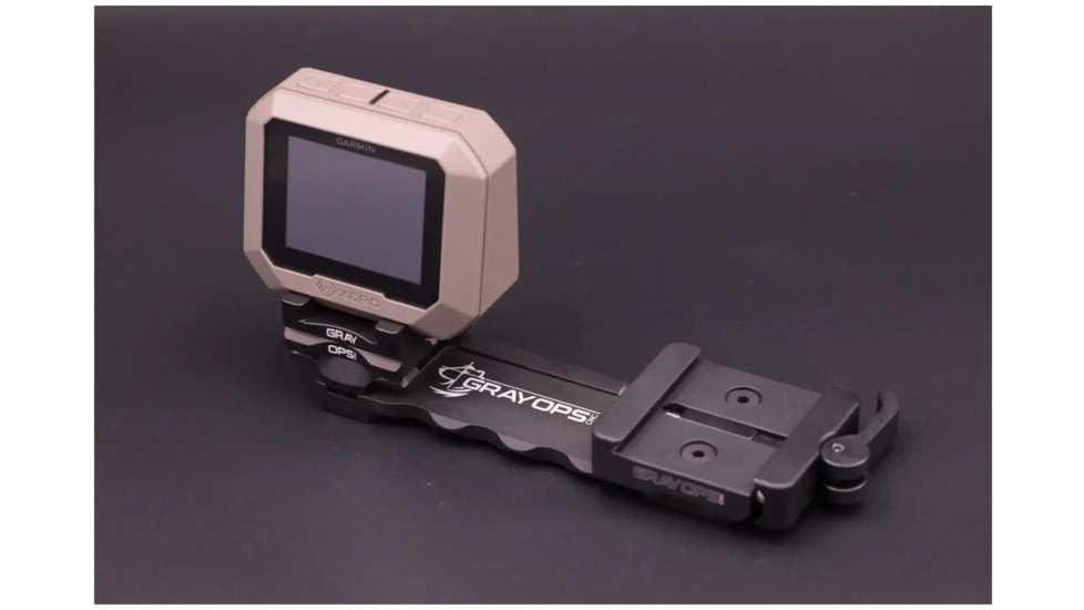 Gray Ops CNC Garmin Mount Kit + Arca, Black, GO-GARKITARCA