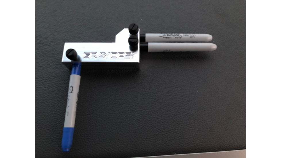 Gray Ops CNC Magnum Brass Marker, Black, GO-BRMKRM