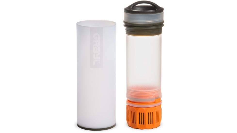 Grayl Ultralight Compact Purifier Bottle, Alpine White, 16 oz, ULC-01-AW