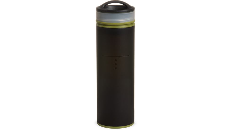 Grayl Ultralight Compact Purifier Bottle, Camo Black, 16 oz, ULC-01-CB