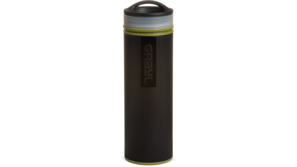 Grayl Ultralight Compact Purifier Bottle, Camo Black, 16 oz, ULC-01-CB