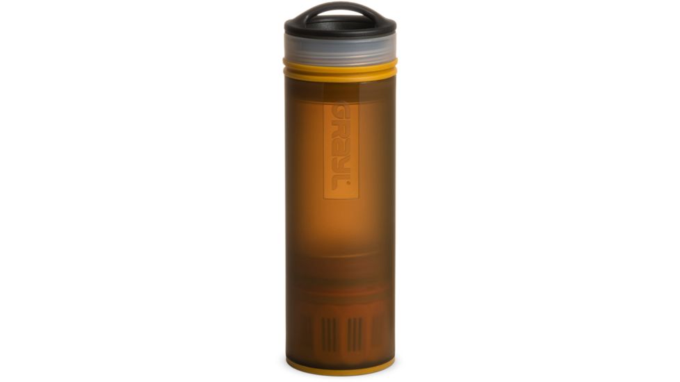 Grayl Ultralight Compact Purifier Bottle, Coyote Amber, 16 oz, ULC-01-CA