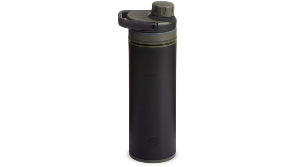 Grayl UltraPress Purifier Bottle, Camp Black, 16.9 oz, 500-CMP