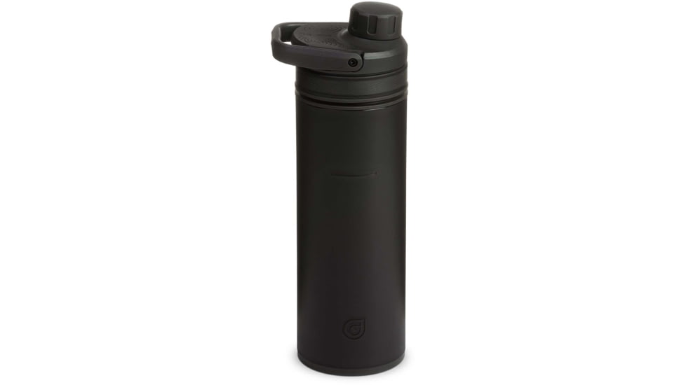 Grayl UltraPress Purifier Bottle, Covert Black, 16.9 oz, 500-COV