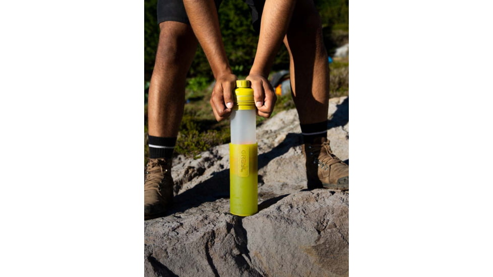 Grayl UltraPress Purifier Bottle, Forager Moss, 16.9 oz, 500-MOS