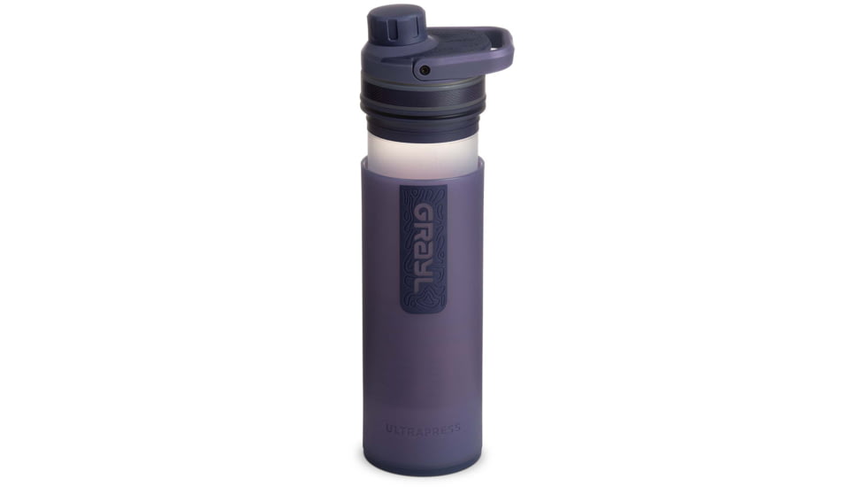 Grayl UltraPress Purifier Bottle, Midnight Granite, 16.9 oz, 500-MDN
