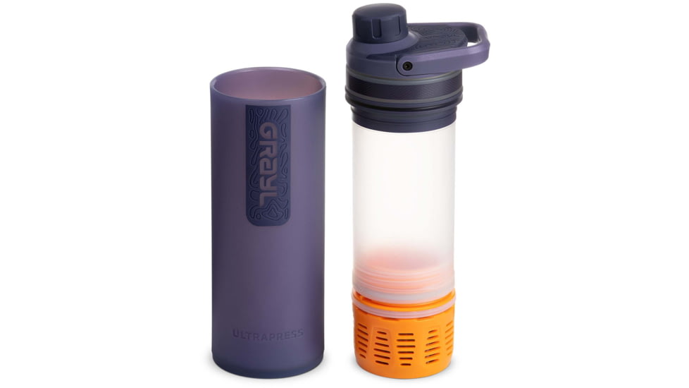Grayl UltraPress Purifier Bottle, Midnight Granite, 16.9 oz, 500-MDN