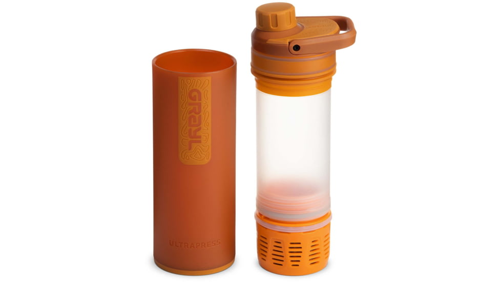 Grayl UltraPress Purifier Bottle, Mojave Red Rock, 16.9 oz, 500-MRR