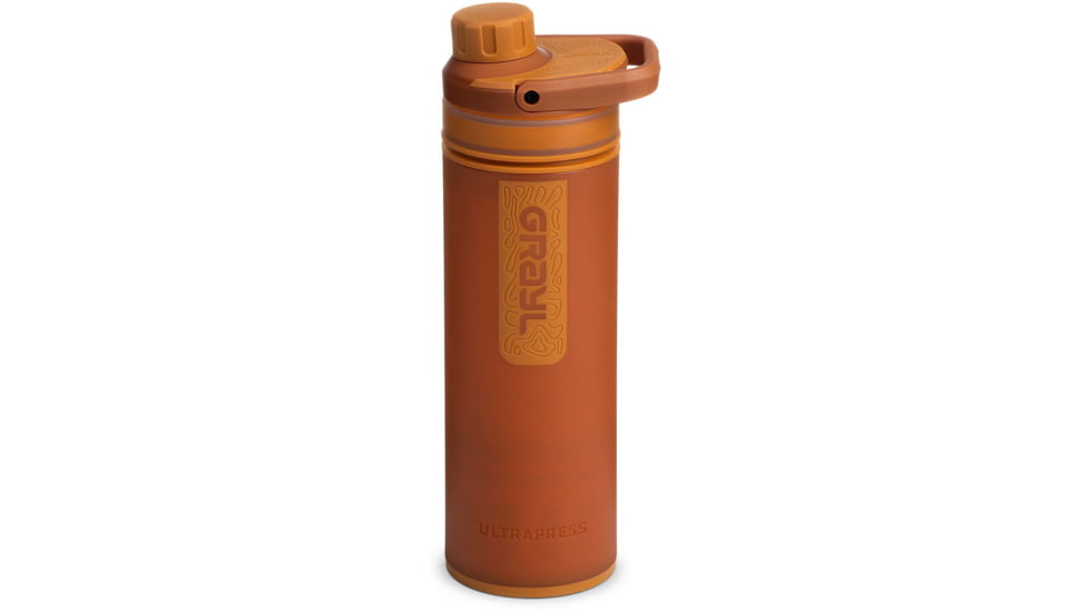 Grayl UltraPress Purifier Bottle, Mojave Red Rock, 16.9 oz, 500-MRR
