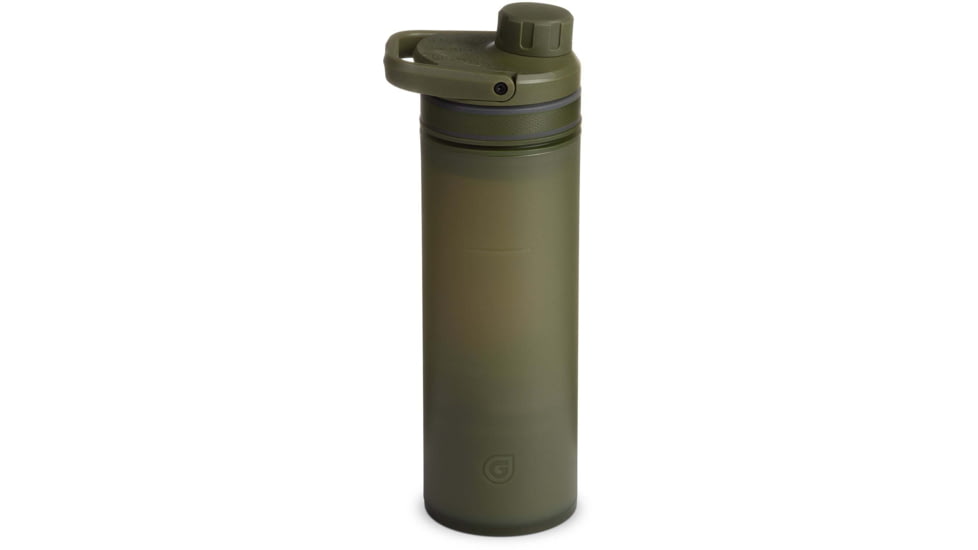 Grayl UltraPress Purifier Bottle, Olive Drab, 16.9 oz, 500-ODG