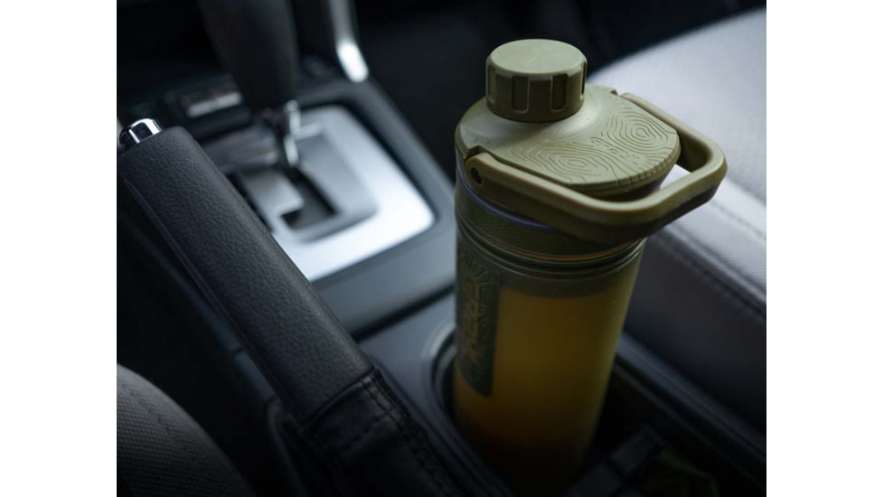 Grayl UltraPress Purifier Bottle, Olive Drab, 16.9 oz, 500-ODG