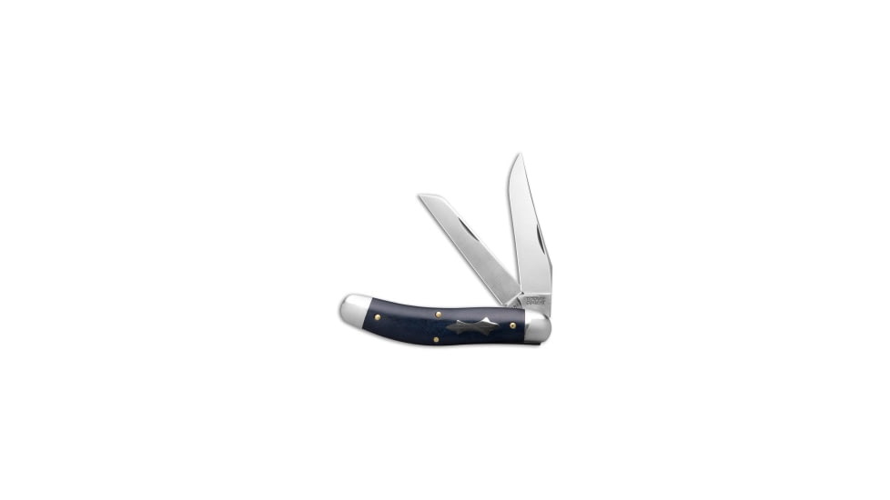 Great Eastern Tidioute Cutlery Folding Knife, 3.00in, 1095, Clip Point, Sheepsfoot Blade, Blue Handle, Blue/Silver, 7.00 inch, BHQ-223790