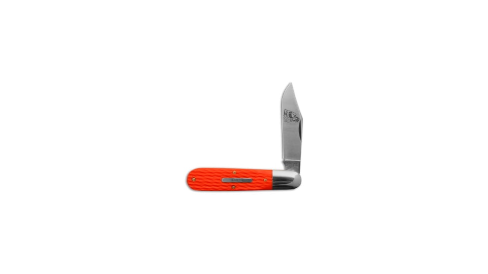 Great Eastern Cutlery GEC Tidioute Cutlery Knife Rozee Jigged Orange Delrin 2.85" Satin, Orange, Carbon Steel, adult, BHQ-205375