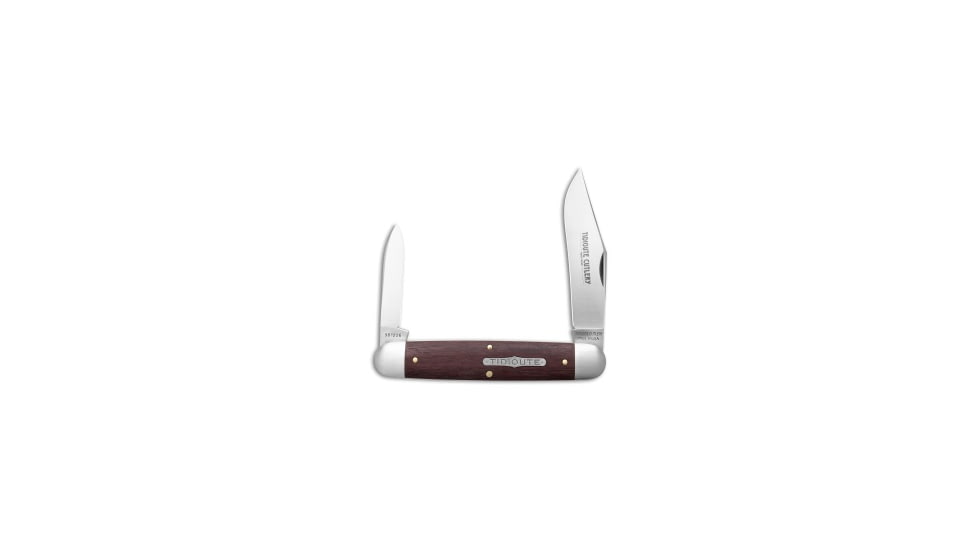 Great Eastern Cutlery GEC Tidioute Cutlery Purple Heart Wood Pocket Knife 3.7" Satin, Brown, 1095, adult, BHQ-228826