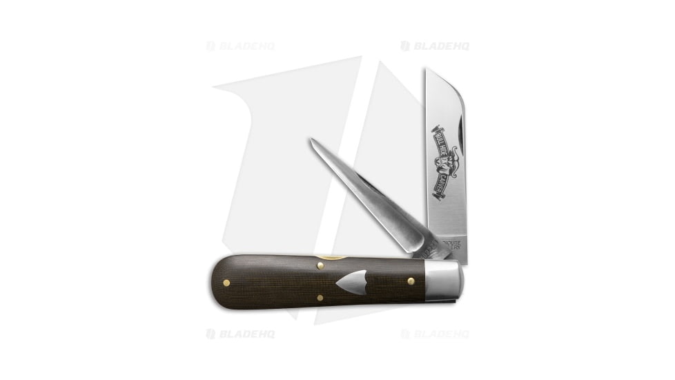 Great Eastern Tidioute Cutlery Folding Knife, 3.00in, 1095, Sheepsfoot Blade, Micarta, OD Green Handle, OD Green/Gray, 7.00 inch, BHQ-202848