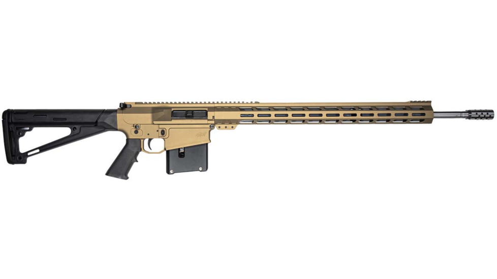 Great Lakes AR-10 Rifle, 7mm Remington Magnum, 24 inch Barrel, 5 Round Magazine, Black, GL10LA7REMSSBRZ-FRRMPG