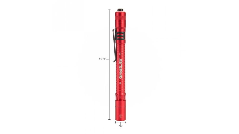 Greatlite 150 Lumen Cree LED Pen Light, Red, 5.7" 32838