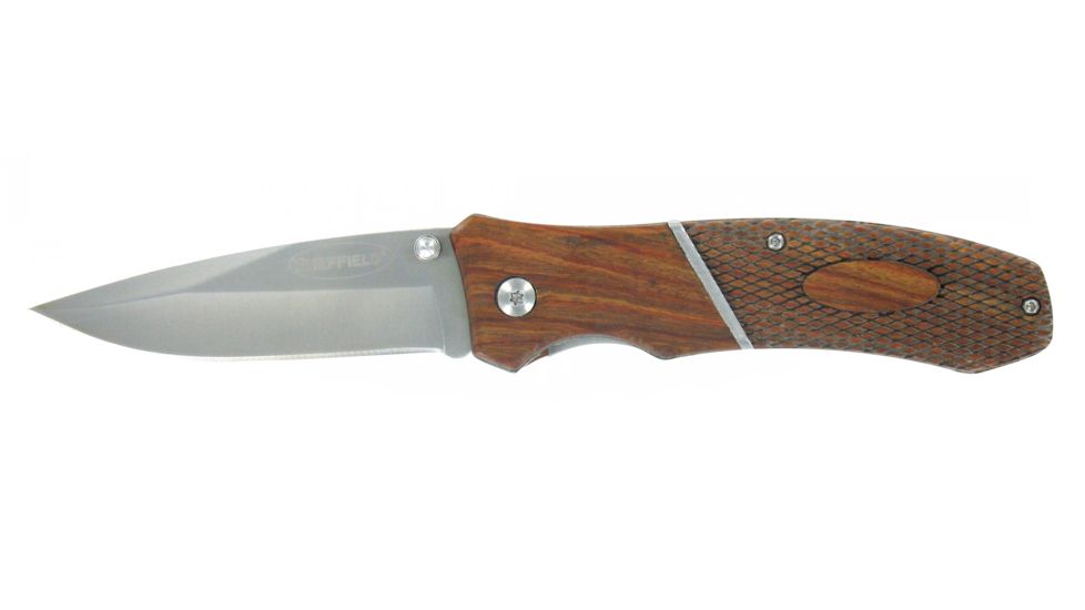 Greatlite 3.5 in Challis Folding Pocket Knifew/ Wooden Handle 12299