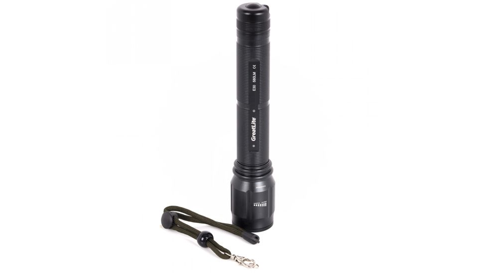 Greatlite 580 Lumens Cree LED E30 Professional Focus Flashlight, Black, 8.5&quot; EXPE30