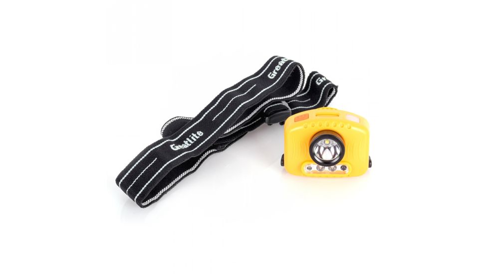 Greatlite Cree LED 160 Lumens E51 Multi-Function Headlight, Red/White Light, Yellow/Black, EXPE51