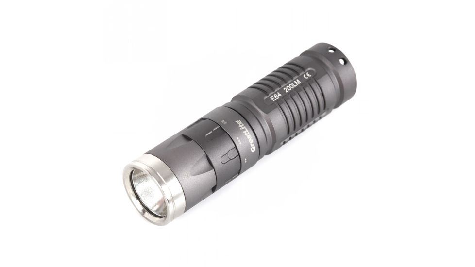 Greatlite Cree LED 200 Lumens E84 Stubby Pocket Flashlight, Gray, EXPE84