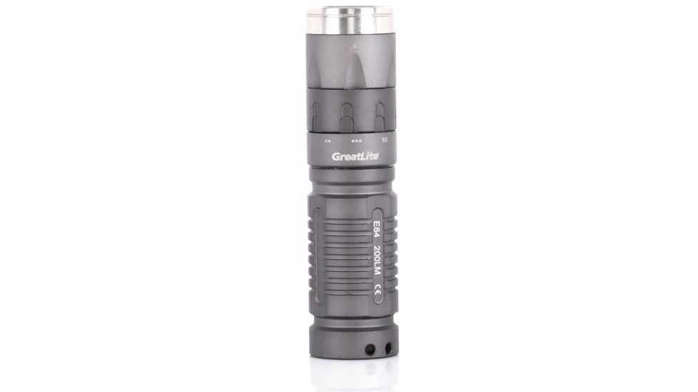 Greatlite Cree LED 200 Lumens E84 Stubby Pocket Flashlight, Gray, EXPE84