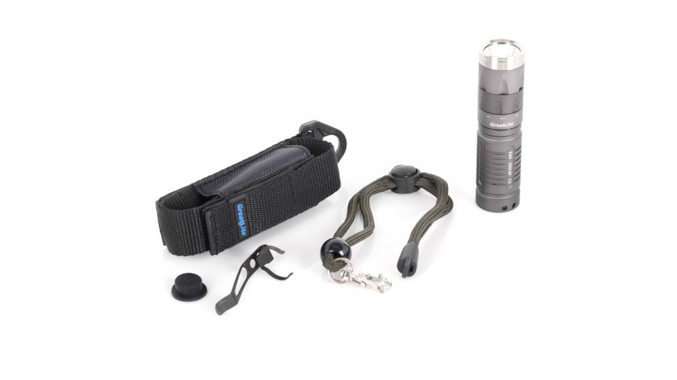 Greatlite Cree LED 200 Lumens E84 Stubby Pocket Flashlight, Gray, EXPE84